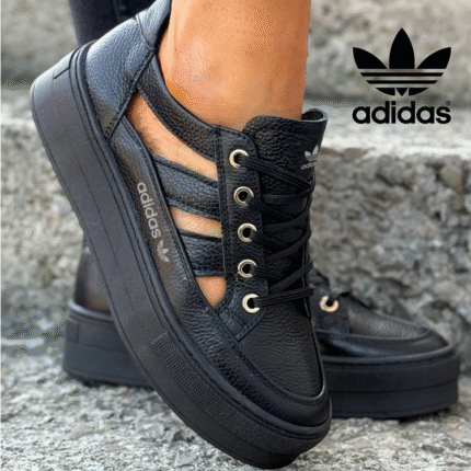 adidas originals women’s platform sneakers perforated, modern retro