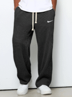 nike – casual sports textured trousers