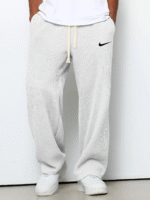nike – casual sports textured trousers