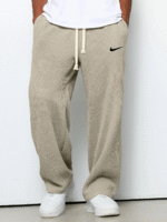 nike – casual sports textured trousers