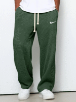nike – casual sports textured trousers